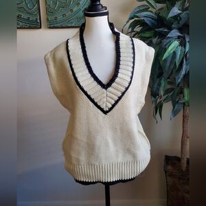 Elan Oversized Knit Sweater Vest XS NWT